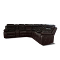 Modernes Leder-Liegewinne Sofa-Handbuch-Recliner-Ecksofa